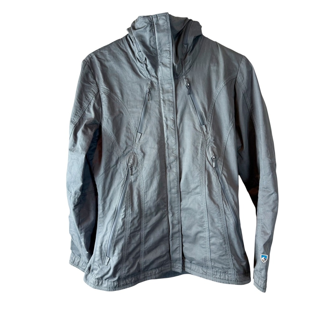 Kuhl Projekt Jacket‎ Women's M Gray Outdoor Hiking Rain Lightweight Coat
